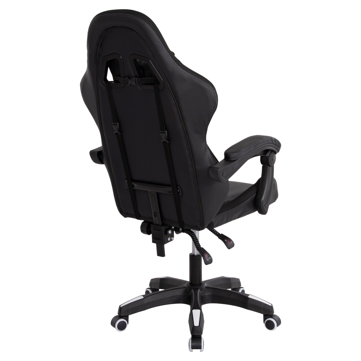 ΠΟΛΥΘΡΟΝΑ GAMING DARREN HM1203.04 ΜΑΥΡΟ-ΛΕΥΚΟ PVC 58.5x100x120Υεκ. (x1) - Image 5