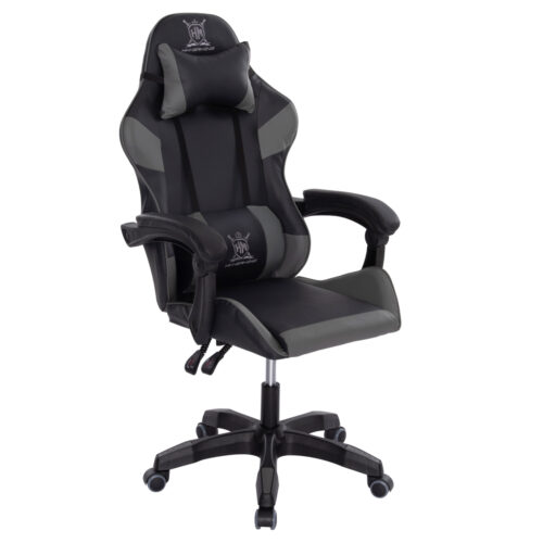 ΠΟΛΥΘΡΟΝΑ GAMING DARREN HM1203.10 ΜΑΥΡΟ-ΓΚΡΙ PVC 60x60x120Υεκ. (x1)