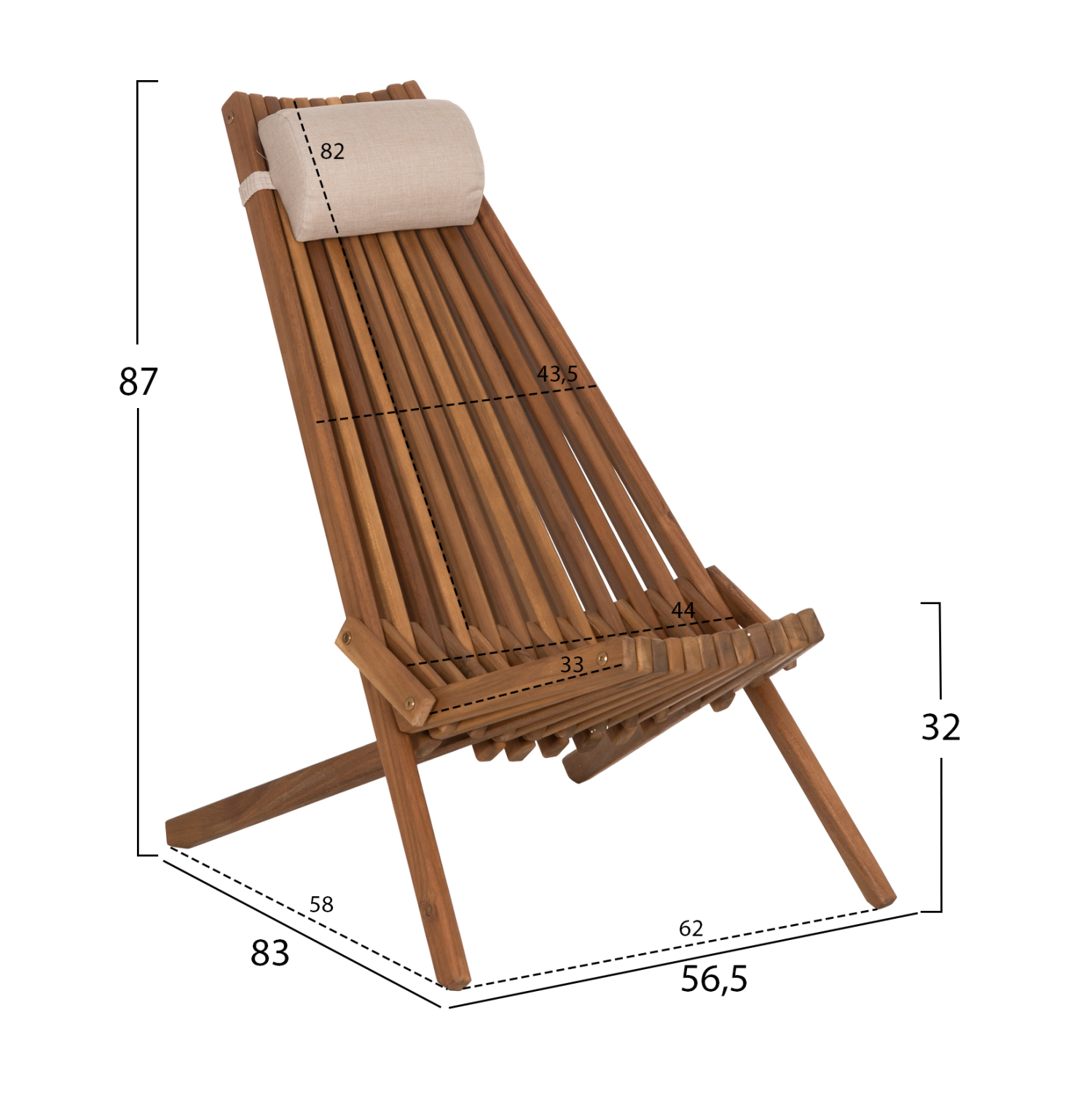 ΠΟΛΥΘΡΟΝΑ LOUNGE ΜΕ ΜΑΞΙΛΑΡΑΚΙ ΠΤΥΣΣΟΜΕΝΗ SHIGAN HM6530 ΞΥΛΟ ΑΚΑΚΙΑΣ 56.5x83x87Υεκ (x1) - Image 10