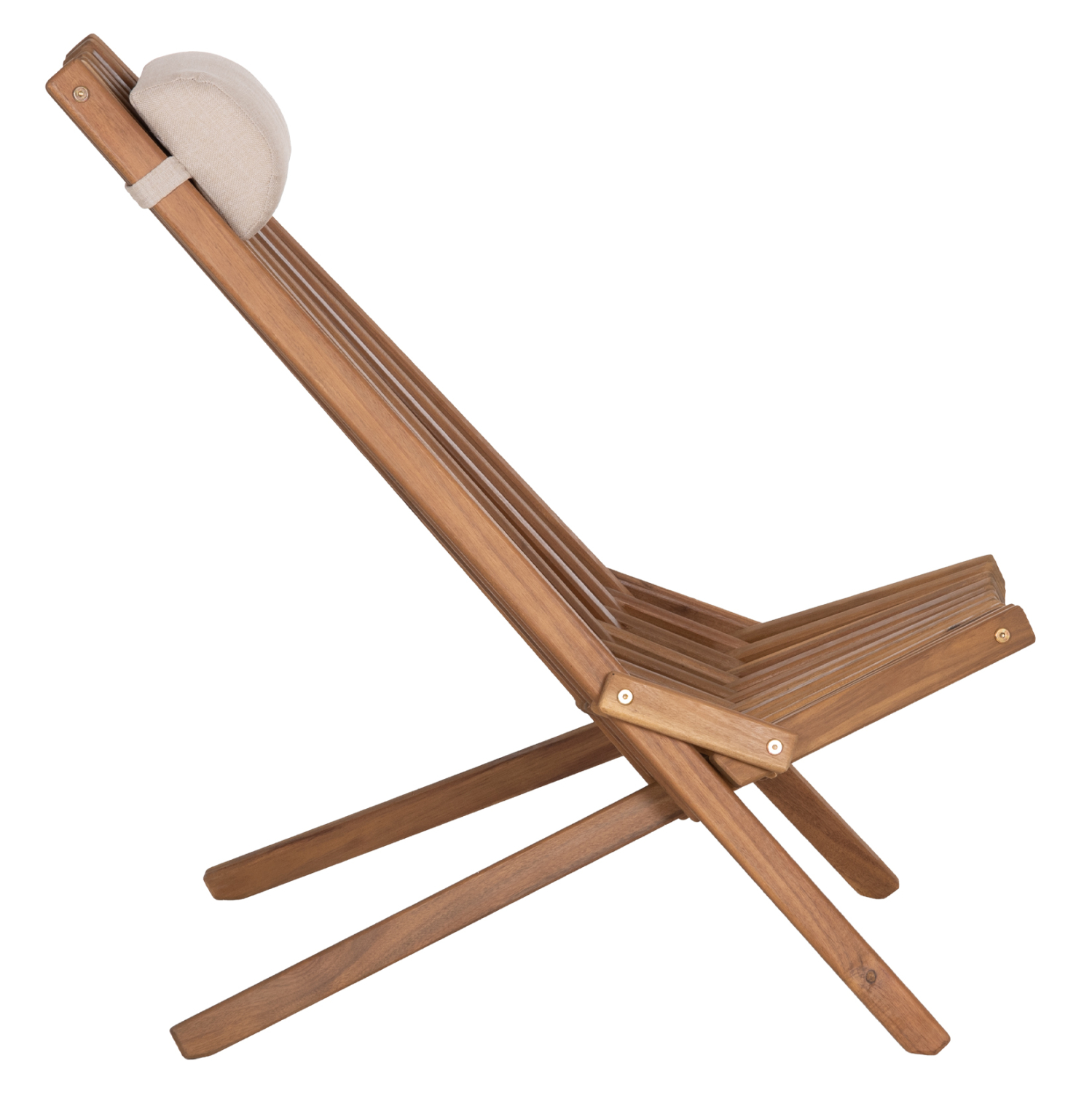 ΠΟΛΥΘΡΟΝΑ LOUNGE ΜΕ ΜΑΞΙΛΑΡΑΚΙ ΠΤΥΣΣΟΜΕΝΗ SHIGAN HM6530 ΞΥΛΟ ΑΚΑΚΙΑΣ 56.5x83x87Υεκ (x1) - Image 3