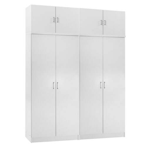 ΣΕΤ 2 ΝΤΟΥΛΑΠΕΣ 2ΦΥΛΛΕΣ ΜΕ ΠΑΤΑΡΙΑ JENNA HM11353.05 ΜΕΛΑΜΙΝΗ ΣΕ ΛΕΥΚΟ 160x43x240Υεκ (x1)