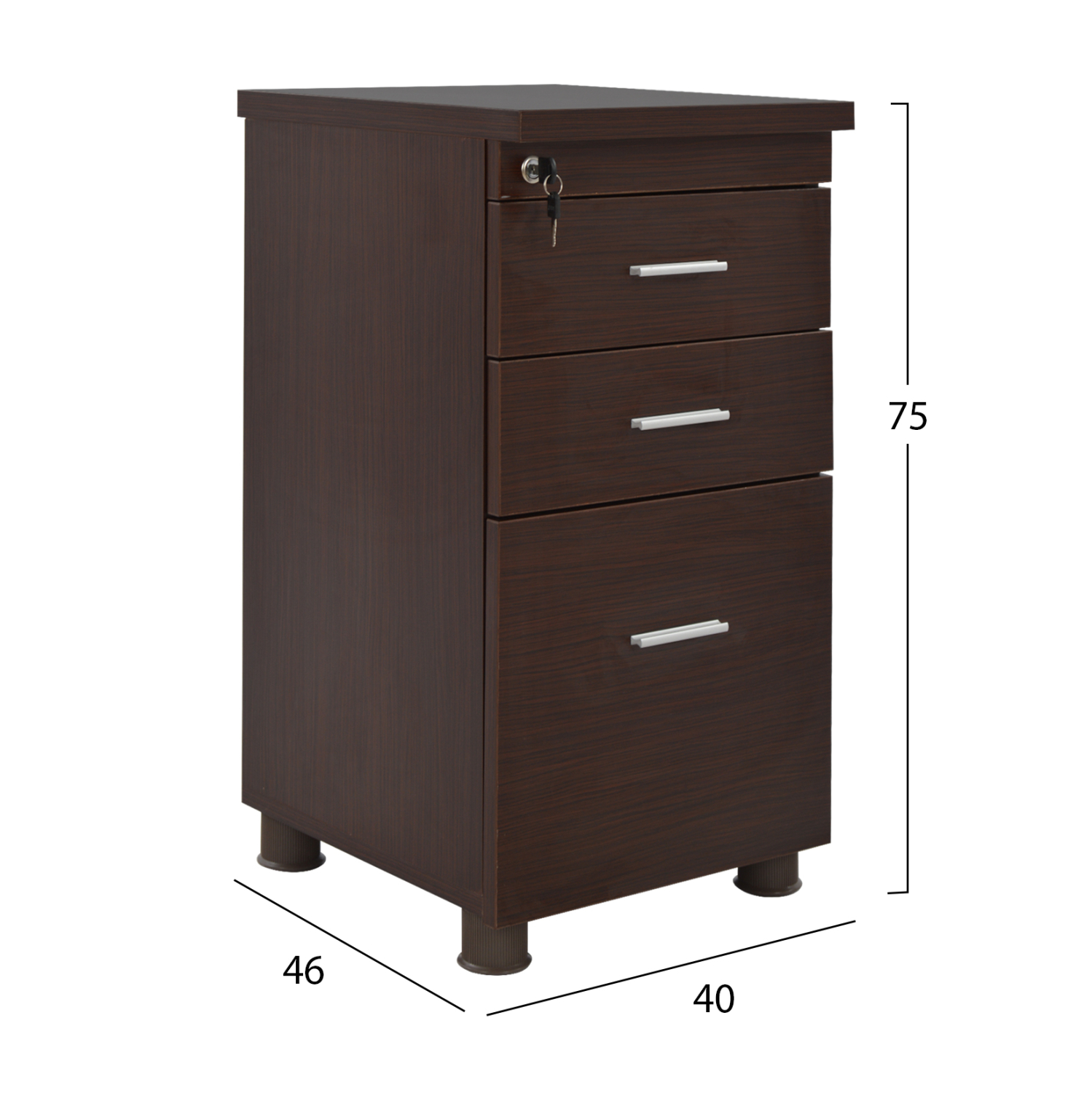 ΣΕΤ ΓΡΑΦΕΙΟΥ 3ΤΜΧ ΣΕ ΧΡΩΜΑ WENGE HM10203.02L (x1) - Image 4