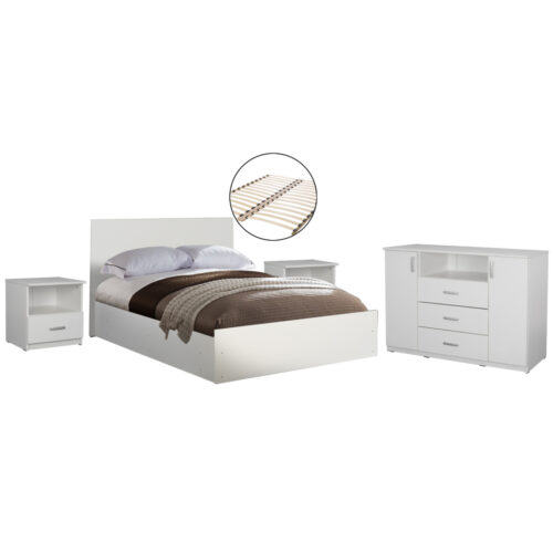 ΣΕΤ ΚΡΕΒΑΤΟΚΑΜΑΡΑΣ 5ΤΜΧ ADLER HM11758.03 ΜΕΛΑΜΙΝΗ ΛΕΥΚΗ-ΓΙΑ ΣΤΡΩΜΑ 160x200εκ (x1)