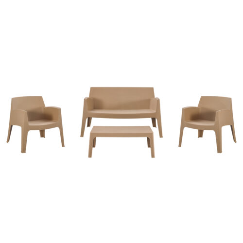 ΣΕΤ LOUNGE 4ΤΜΧ SLEEK HM21275.03 ΚΑΠΟΥΤΣΙΝΟ ΠΟΛΥΠΡΟΠΥΛΕΝΙΟ (x1)