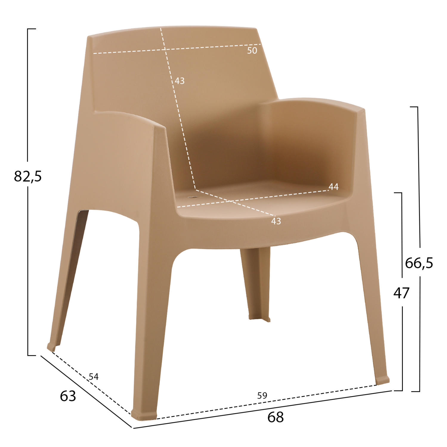 ΣΕΤ ΣΑΛΟΝΙ ΕΞ.ΧΩΡΟΥ 4ΤΜΧ SLEEK HM21268.03 ΚΑΠΟΥΤΣΙΝΟ ΠΟΛΥΠΡΟΠΥΛΕΝΙΟ (x1) - Image 3