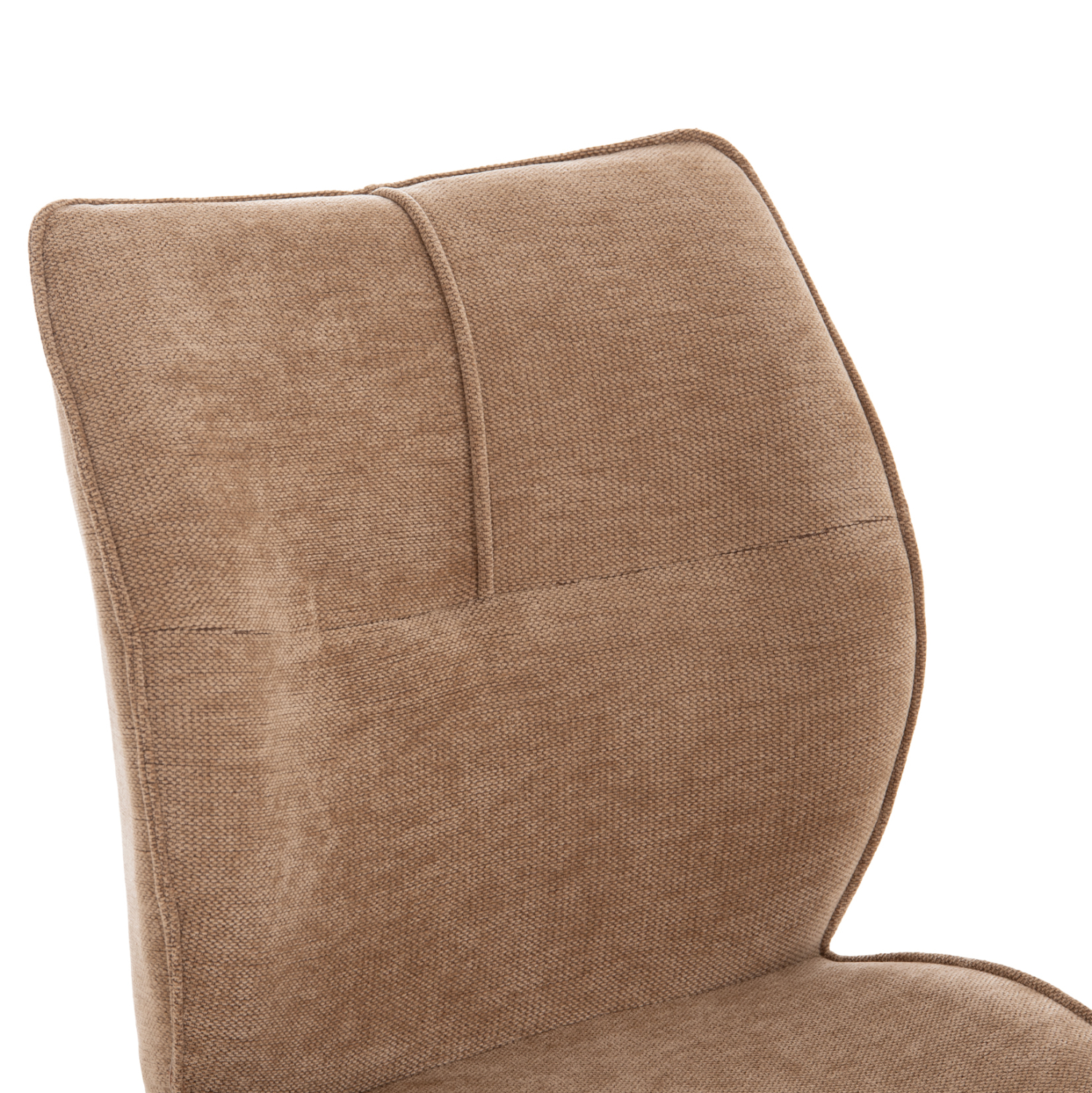 ΣΕΤ ΤΡΑΠΕΖΑΡΙΑΣ 7ΤΜΧ GAFF HM10935.03 MDF TOP ΚΑΡΥΔΙ--ΥΦΑΣΜΑ TAUPE & ΜΕΤΑΛΛΟ ΜΑΥΡΟ (x1) - Image 4