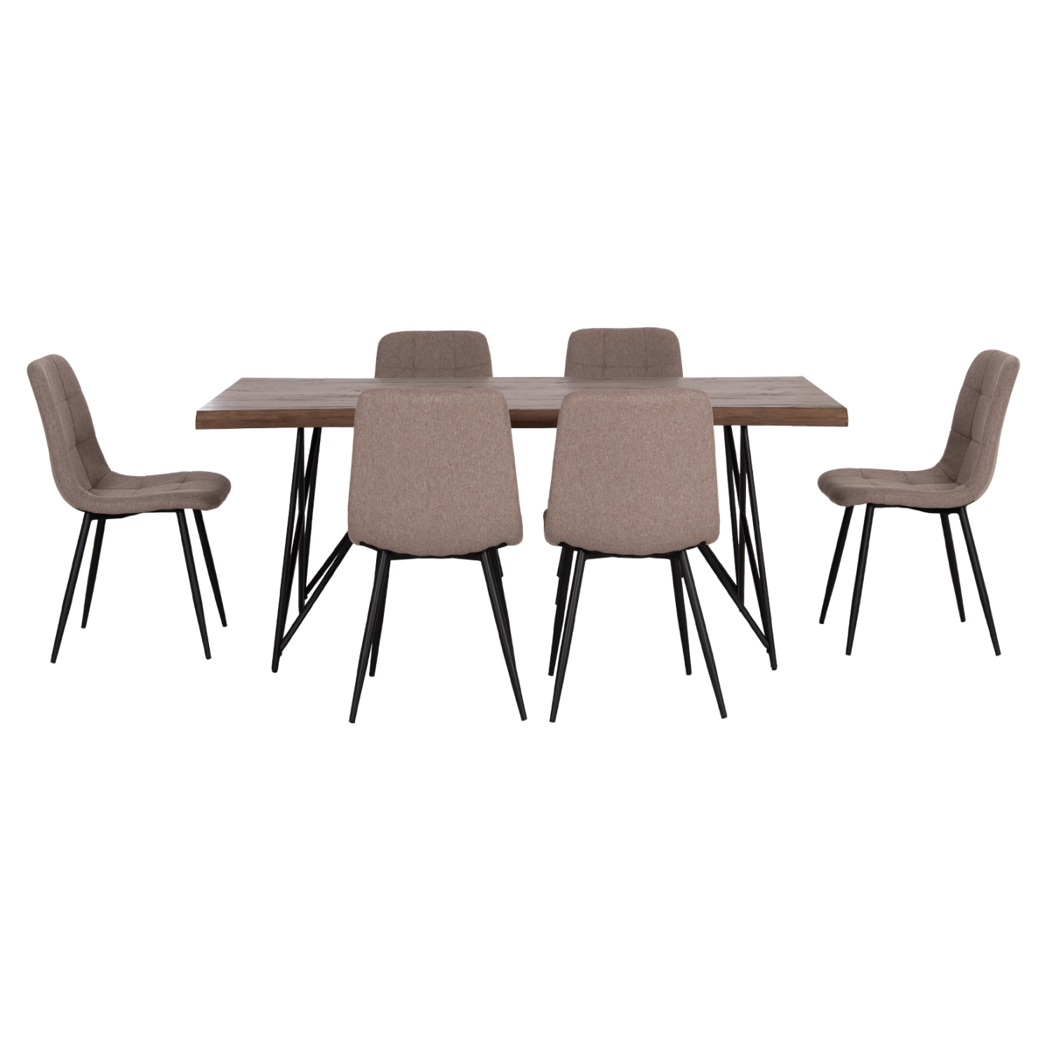 ΣΕΤ ΤΡΑΠΕΖΑΡΙΑΣ 7ΤΜΧ VIGOR HM21355 ΤΡΑΠΕΖΙ 180x90εκ ΜΕ 6 ΚΑΡΕΚΛΕΣ (x1) - Image 4