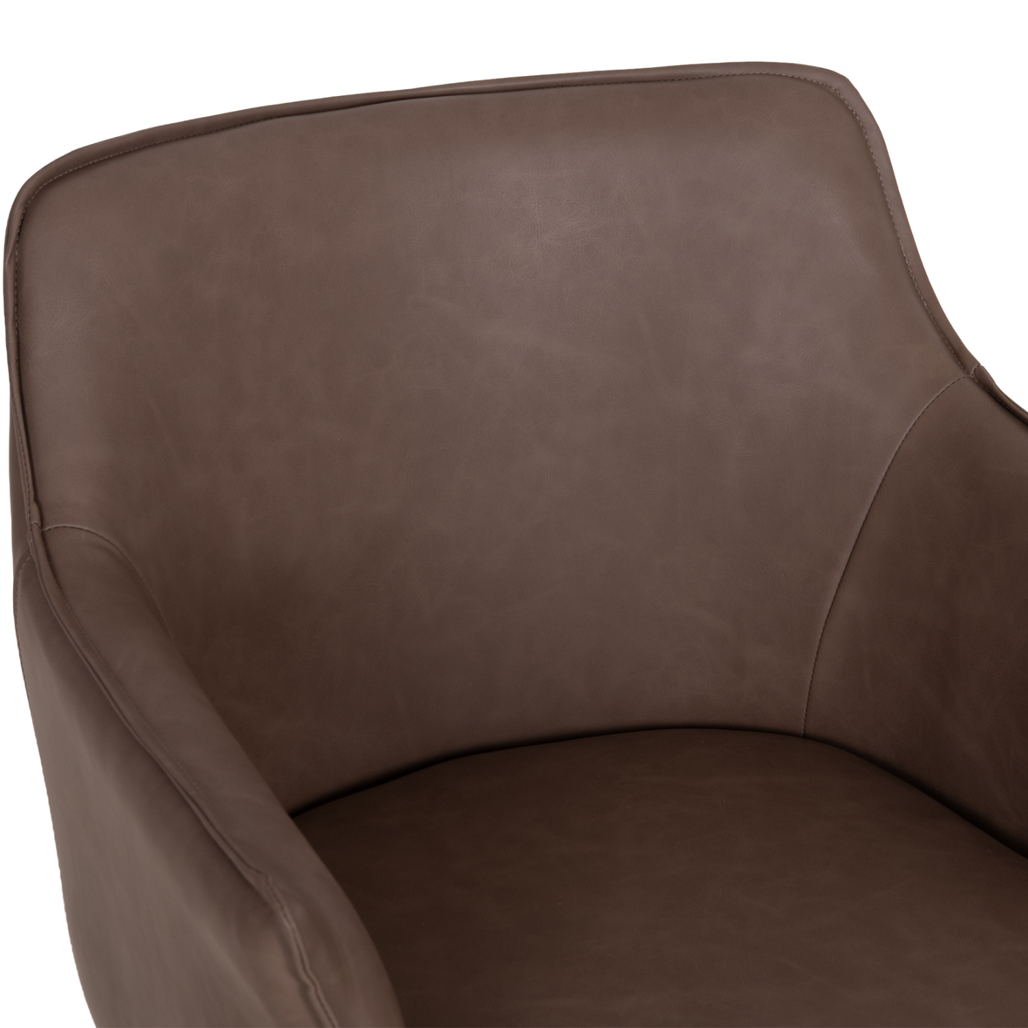 ΣΕΤ ΤΡΑΠΕΖΑΡΙΑΣ 7ΤΜΧ MELLOW HM21361 ΚΕΡΑΜΙΚΟ TOP/MDF ΠΟΔΙΑ--PU ΚΑΦΕ/ΜΕΤΑΛ.ΠΟΔΙΑ (x1) - Image 7