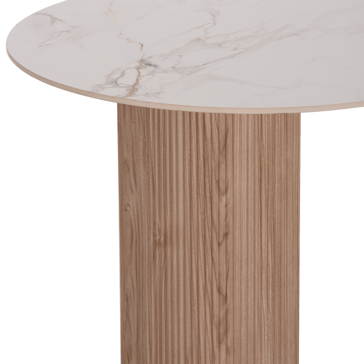 ΣΕΤ ΤΡΑΠΕΖΑΡΙΑΣ 7ΤΜΧ MELLOW HM21361 ΚΕΡΑΜΙΚΟ TOP/MDF ΠΟΔΙΑ--PU ΚΑΦΕ/ΜΕΤΑΛ.ΠΟΔΙΑ (x1) - Image 9