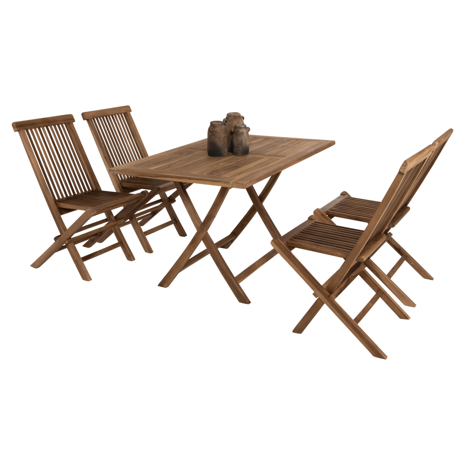 ΣΕΤ ΤΡΑΠΕΖΑΡΙΑΣ ΕΞΩΤ. ΧΩΡΟΥ 5ΤΜΧ KENDALL HM11955 ΜΑΣΙΦ ΞΥΛΟ TEAK ΦΥΣΙΚΟ (x1) - Image 4