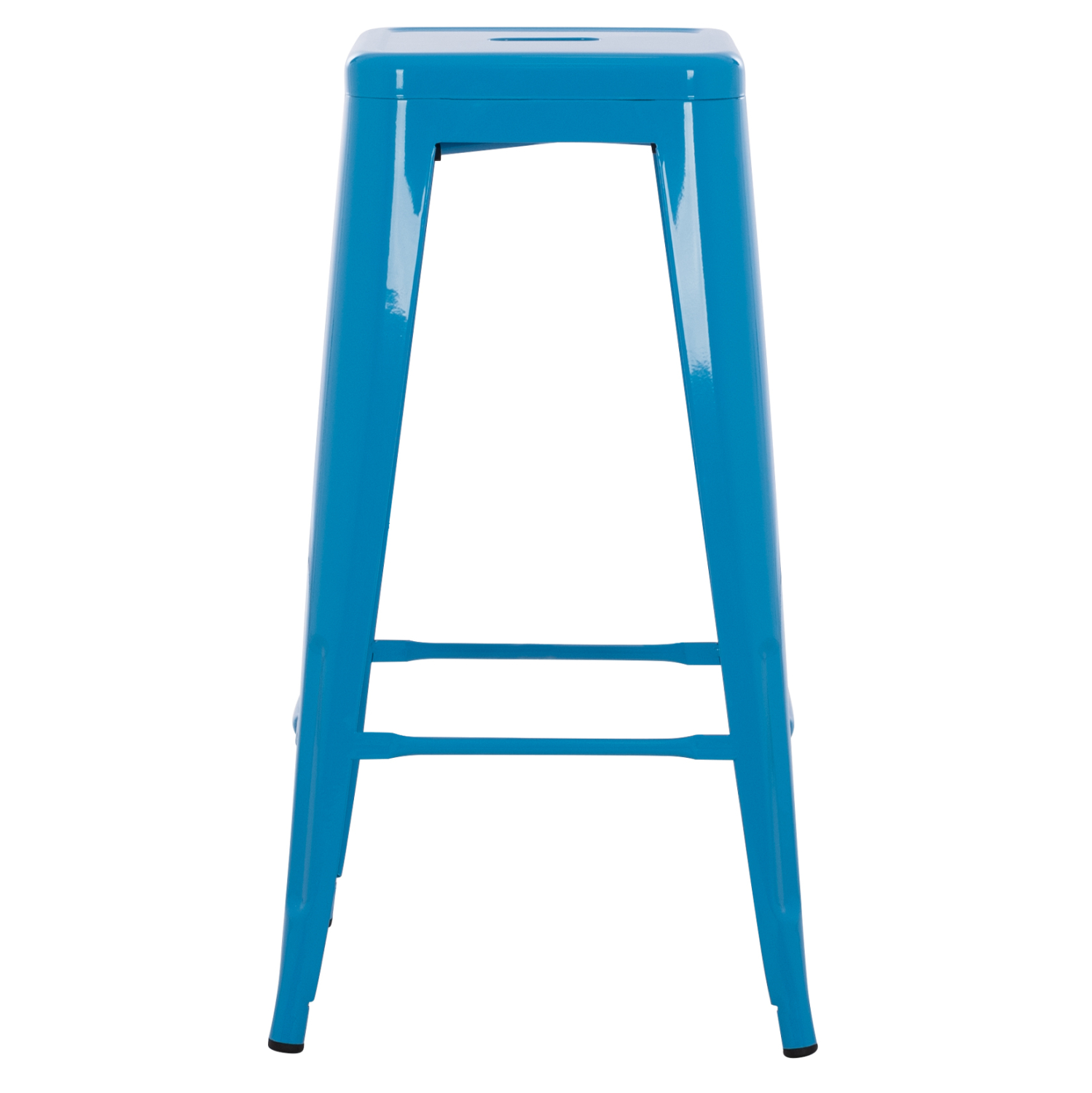 ΣΚΑΜΠΟ BAR ΜΕΤΑΛΛΙΚΟ MELITA ΣΕ ΜΠΛΕ HM8642.08 43x43x78 εκ. (x1) - Image 3