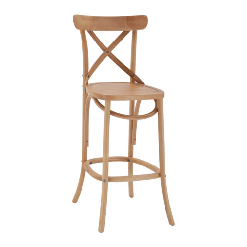 ΣΚΑΜΠΟ ΞΥΛΙΝΟ GIOLIANA HM8750.05 ΟΞΙΑ DARK HONEY ΜΕ PΟLYWOOD ΚΑΘΙΣΜΑ 46x46x102Υεκ. (x1)