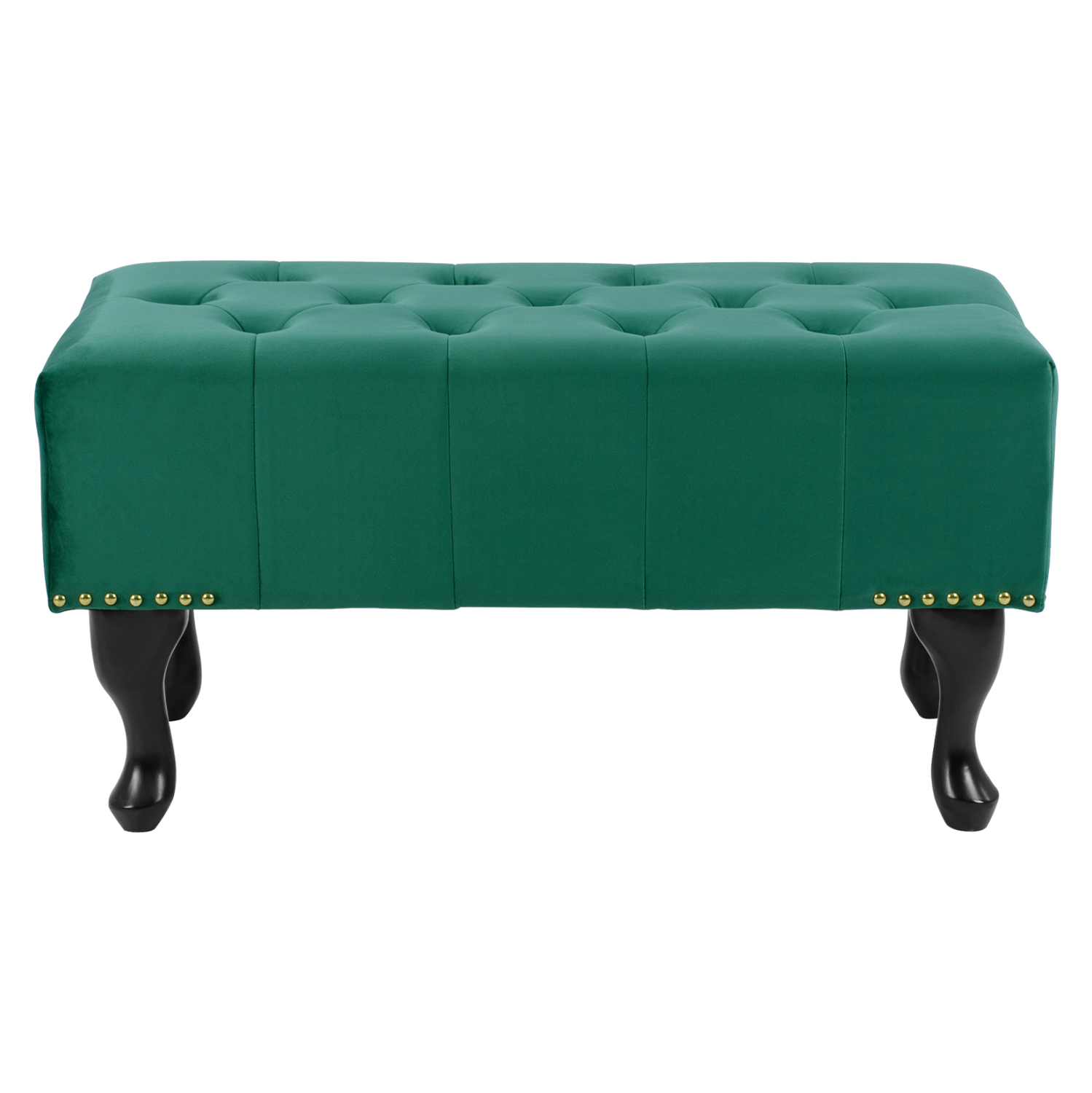 ΤΑΜΠΟΥΡΕ T.CHESTERFIELD EMMA HM226.03 ΚΥΠΑΡΙΣΣΙ ΒΕΛΟΥΔΟ-ΜΑΥΡΑ ΠΟΔΙΑ 80x45x40Υεκ (x1) - Image 3
