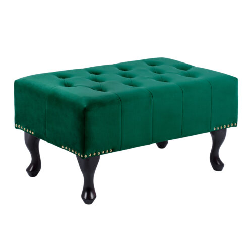 ΤΑΜΠΟΥΡΕ T.CHESTERFIELD EMMA HM226.03 ΚΥΠΑΡΙΣΣΙ ΒΕΛΟΥΔΟ-ΜΑΥΡΑ ΠΟΔΙΑ 80x45x40Υεκ (x1)