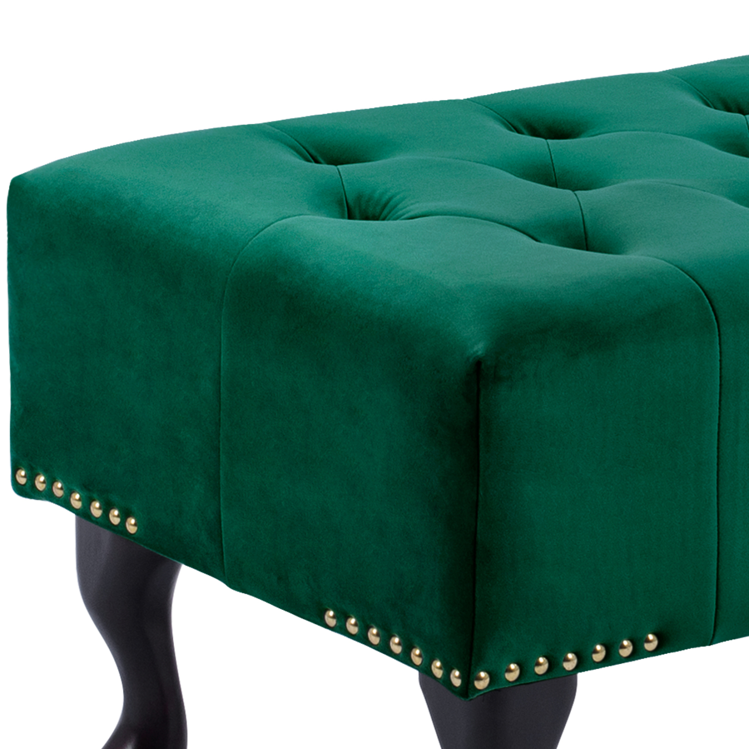 ΤΑΜΠΟΥΡΕ T.CHESTERFIELD EMMA HM226.03 ΚΥΠΑΡΙΣΣΙ ΒΕΛΟΥΔΟ-ΜΑΥΡΑ ΠΟΔΙΑ 80x45x40Υεκ (x1) - Image 7