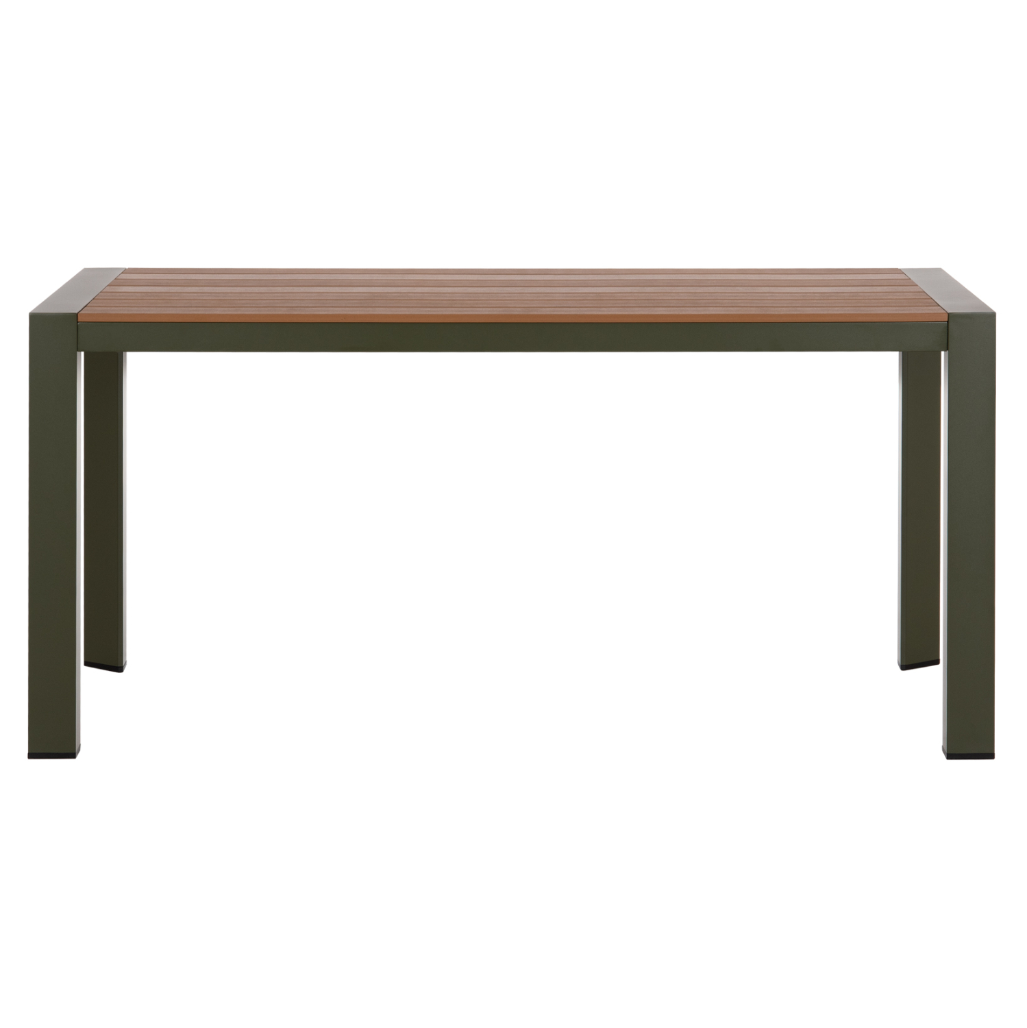 ΤΡΑΠΕΖΙ ΕΞΩΤ.ΧΩΡΟΥ GOYA HM6059.07 ΑΛΟΥΜΙΝΙΟ ΣE OLIVE GREEN & POLYWOOD 160X80Χ75Υεκ. (x1) - Image 3