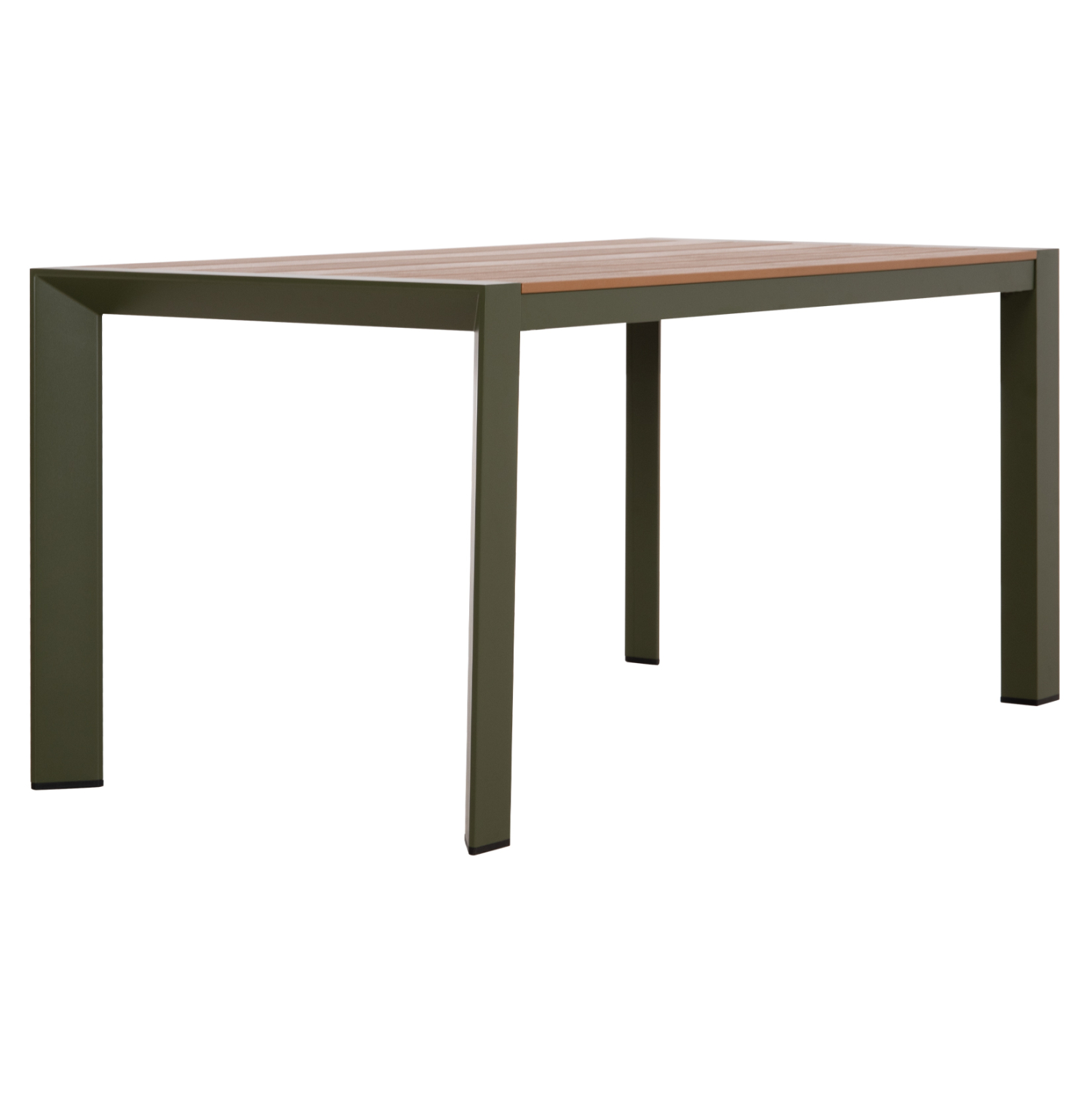 ΤΡΑΠΕΖΙ ΕΞΩΤ.ΧΩΡΟΥ GOYA HM6059.07 ΑΛΟΥΜΙΝΙΟ ΣE OLIVE GREEN & POLYWOOD 160X80Χ75Υεκ. (x1) - Image 4