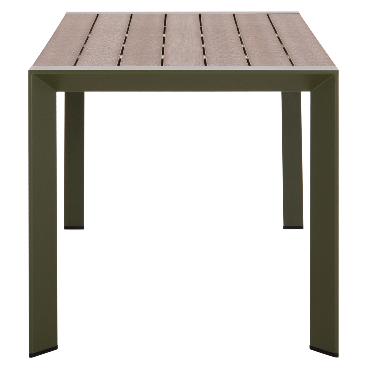 ΤΡΑΠΕΖΙ ΕΞΩΤ.ΧΩΡΟΥ GOYA HM6059.07 ΑΛΟΥΜΙΝΙΟ ΣE OLIVE GREEN & POLYWOOD 160X80Χ75Υεκ. (x1) - Image 5