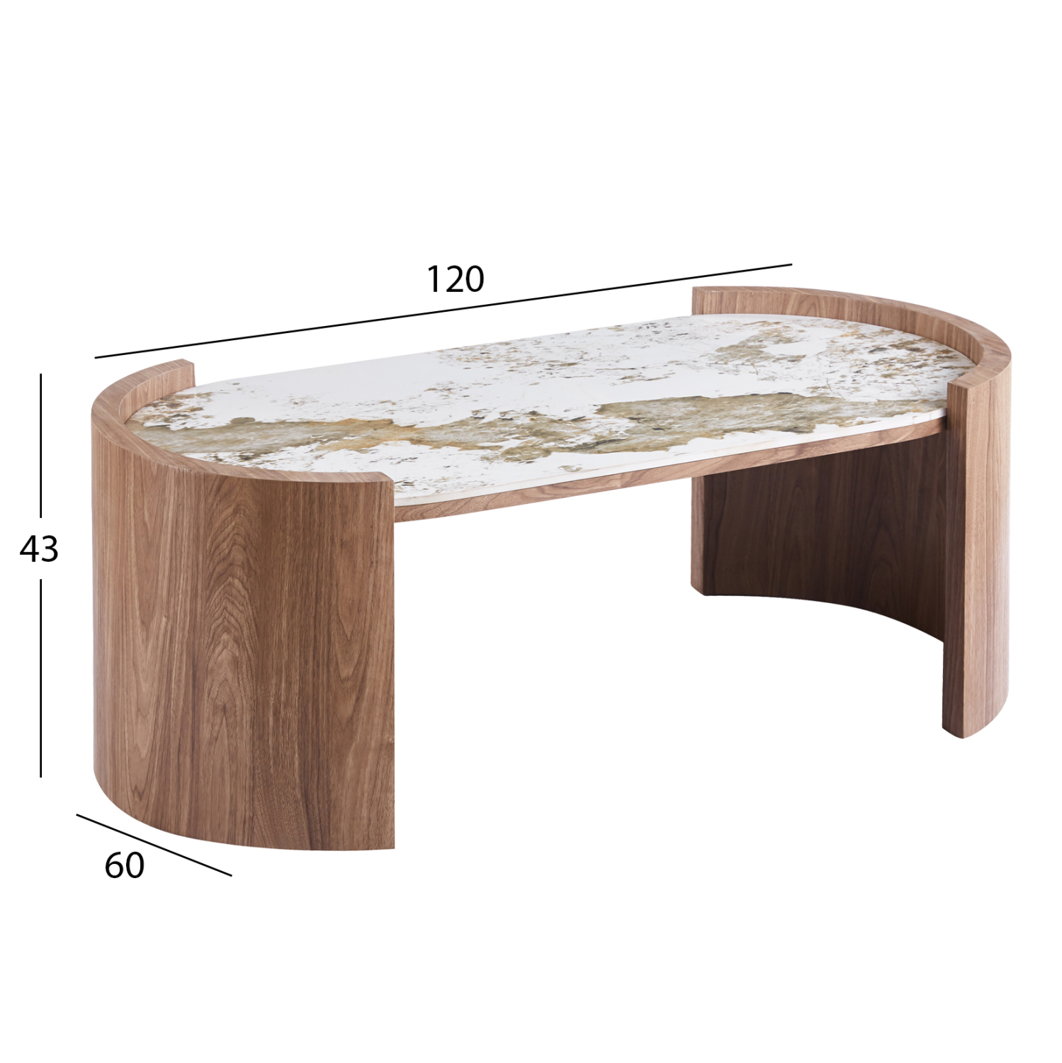 ΤΡΑΠΕΖΙ ΣΑΛΟΝΙΟΥ MARBLEX HM18445 ΚΕΡΑΜΙΚΟ TOP PANDORA--MDF ΠΟΔΙΑ 120x60x43Υεκ (x1) - Image 3