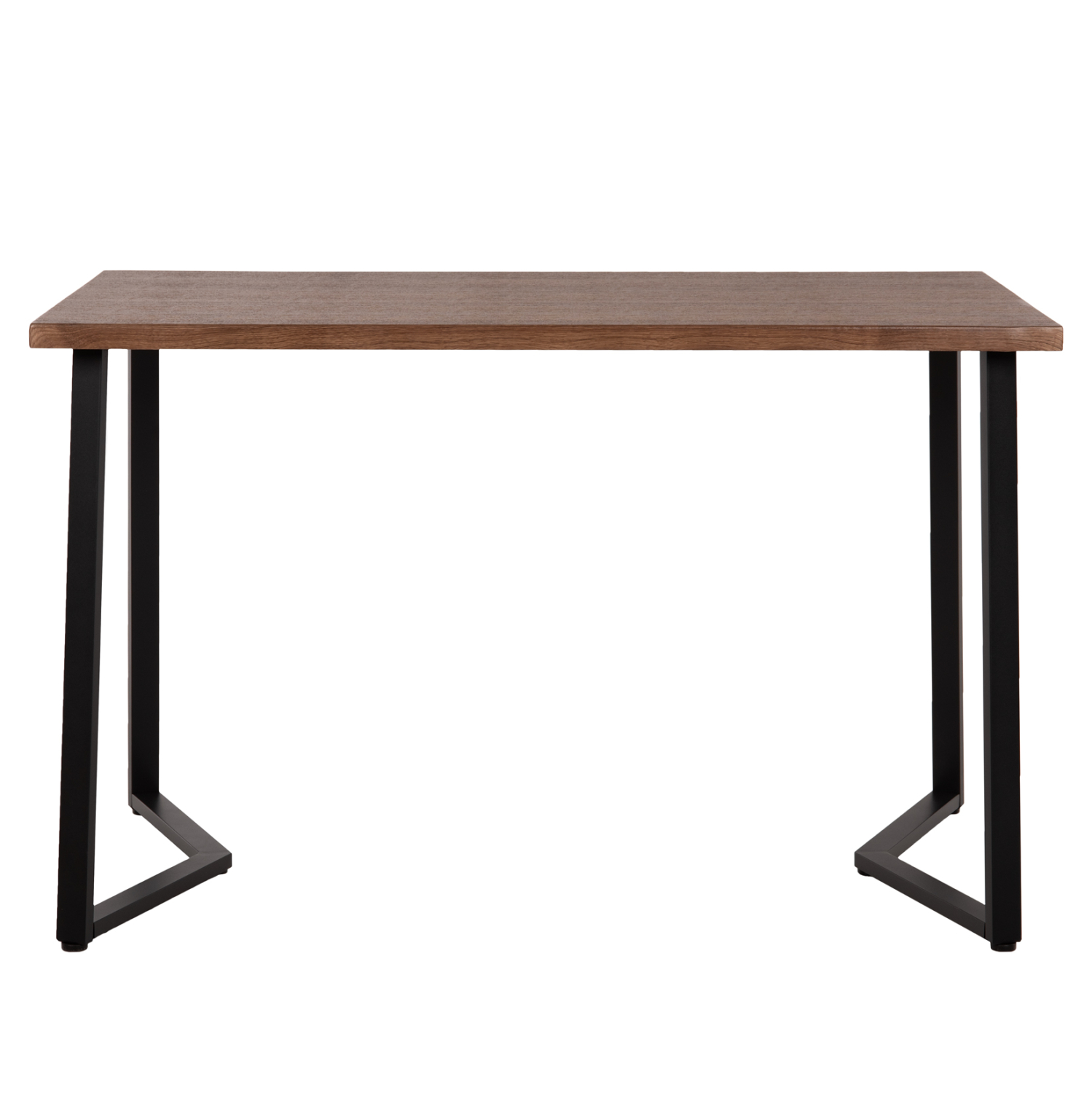 ΤΡΑΠΕΖΙ ΤΡΑΠΕΖΑΡΙΑΣ JAY HM9531 MDF ΚΑΡΥΔΙ-ΜΑΥΡA ΜΕΤΑΛΛΙΚΑ ΠΟΔΙΑ 120x70x76Υεκ. (x1) - Image 3