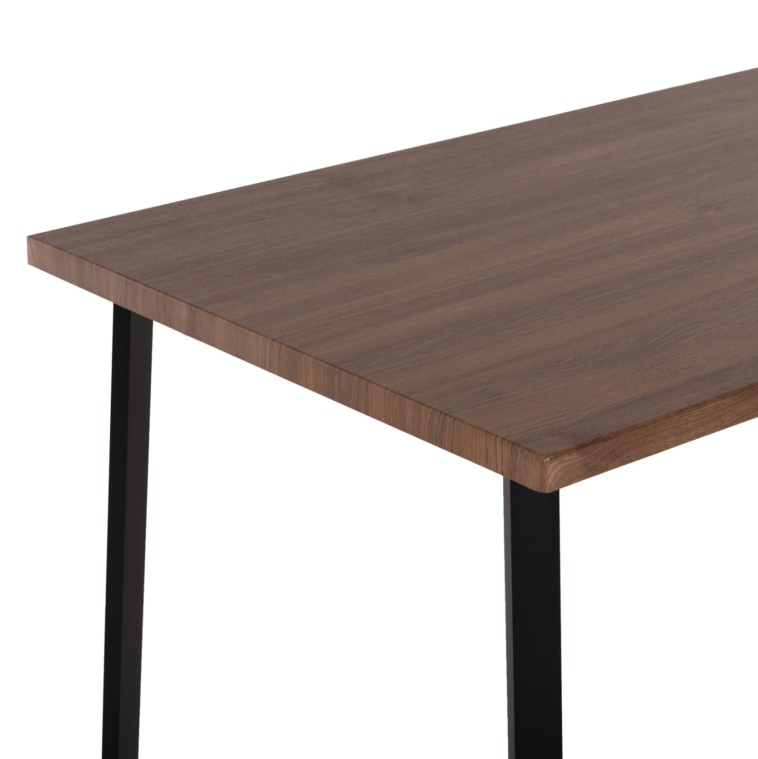 ΤΡΑΠΕΖΙ ΤΡΑΠΕΖΑΡΙΑΣ JAY HM9531 MDF ΚΑΡΥΔΙ-ΜΑΥΡA ΜΕΤΑΛΛΙΚΑ ΠΟΔΙΑ 120x70x76Υεκ. (x1) - Image 4