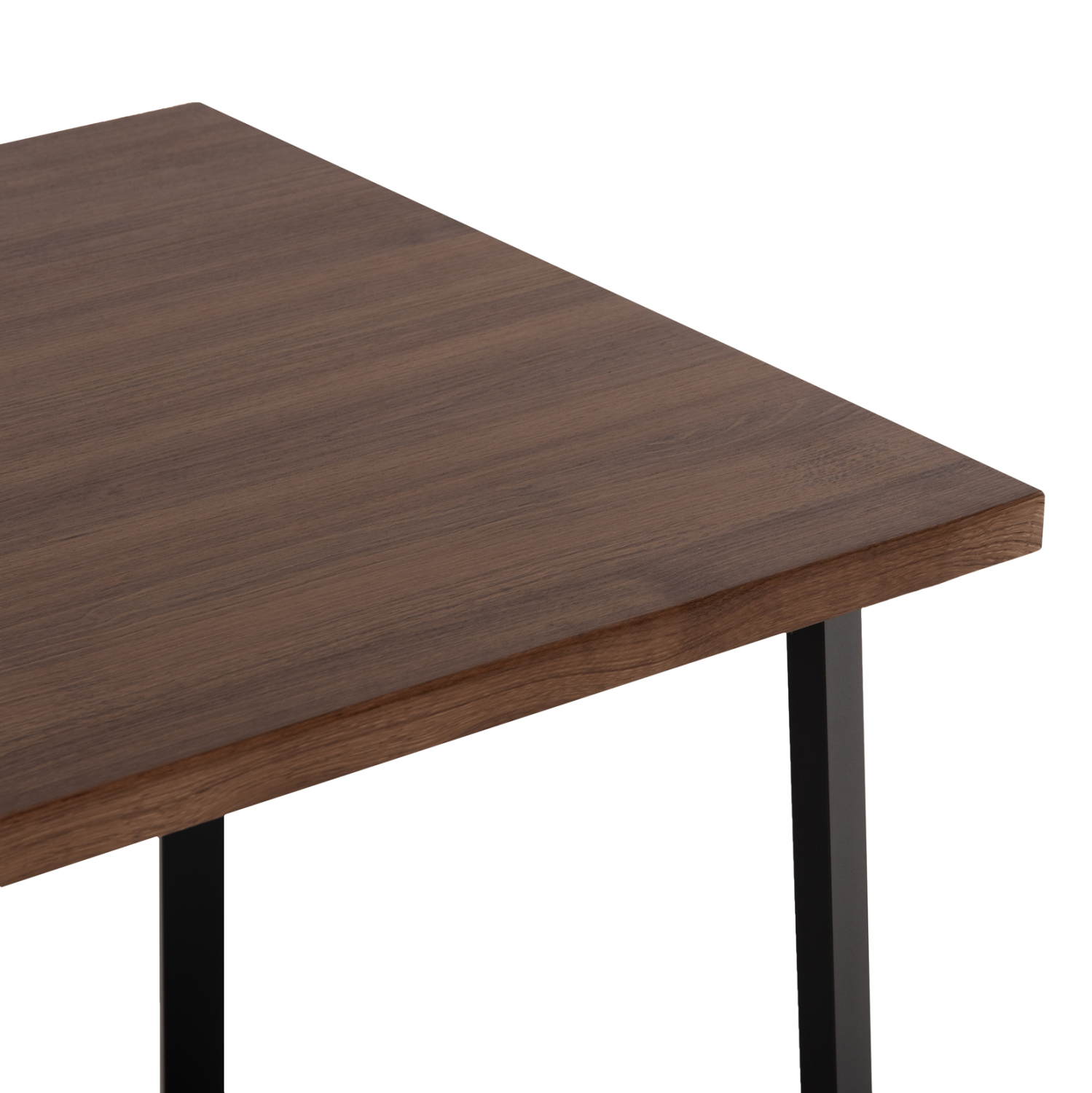 ΤΡΑΠΕΖΙ ΤΡΑΠΕΖΑΡΙΑΣ JAY HM9531 MDF ΚΑΡΥΔΙ-ΜΑΥΡA ΜΕΤΑΛΛΙΚΑ ΠΟΔΙΑ 120x70x76Υεκ. (x1) - Image 6