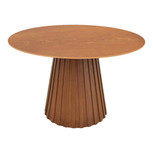 Τραπέζι Franzel pakoworld mdf καρυδί Φ120x75εκ (x1)