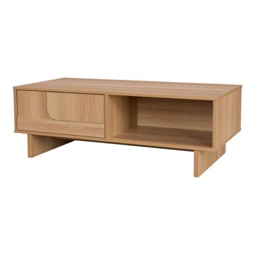 Τραπέζι σαλονιού Jenfia pakoworld mdf σε φυσική απόχρωση 110x55x38,5εκ (x1)