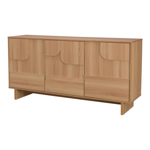 Μπουφές Jenfia pakoworld mdf σε φυσική απόχρωση 150x39x75,5εκ (x1)