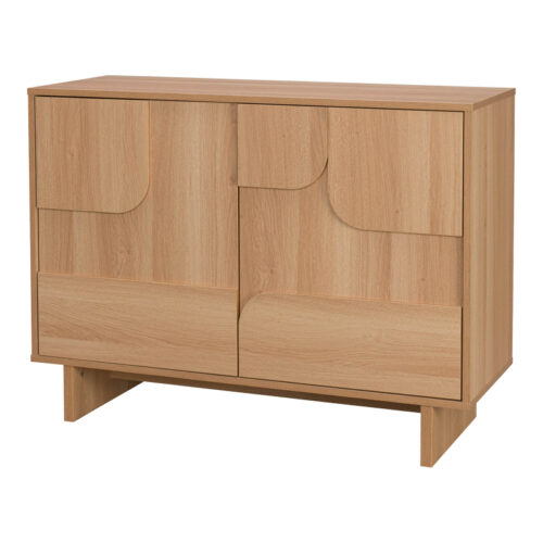 Μπουφές Jenfia pakoworld mdf σε φυσική απόχρωση 101,2x39x75,5εκ (x1)