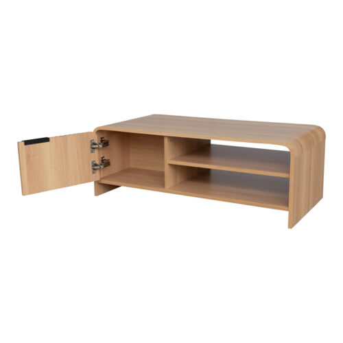 Τραπέζι σαλονιού Kelba pakoworld mdf σε φυσική απόχρωση 100x50x35,5εκ (x1)