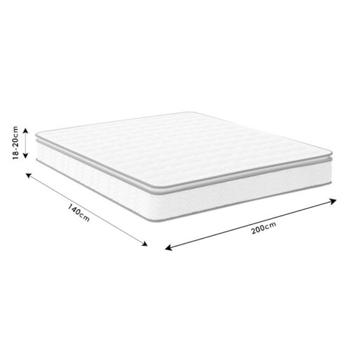 Στρώμα Perfecto pakoworld Continuous springs μονής όψης ανώστρωμα 22-24cm 140x200εκ (x1)