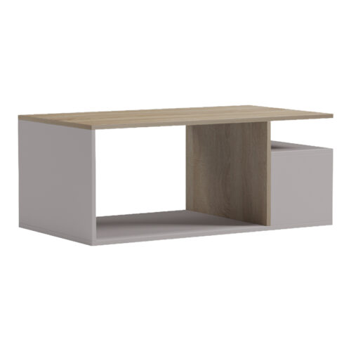 Τραπέζι σαλονιού Wendo pakoworld taupe-sonoma 91x37x50εκ (x1)