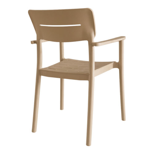 Πολυθρόνα Pilma pakoworld cappuccino PP 57x54x82εκ (x1)