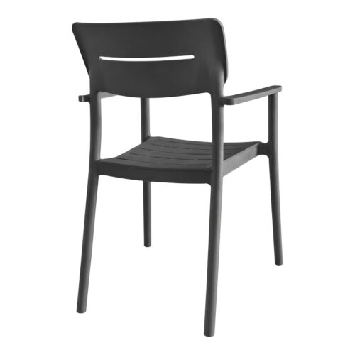 Πολυθρόνα Pilma pakoworld ανθρακί PP 57x54x82εκ (x1)