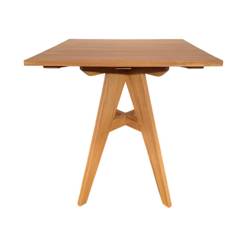 Τραπέζι Cadrada pakoworld teak ξύλο σε φυσική απόχρωση 70x70x76εκ (x1)