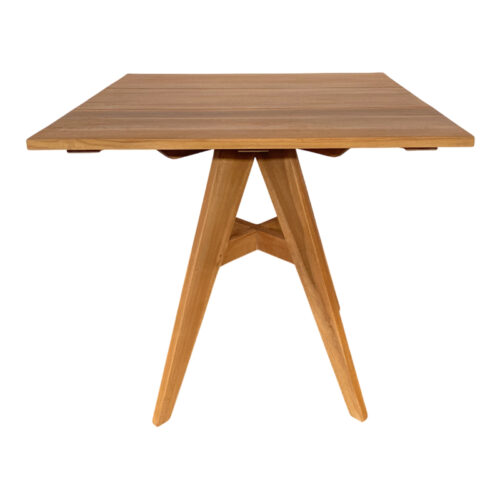 Τραπέζι Cadrada pakoworld teak ξύλο σε φυσική απόχρωση 80x80x76εκ (x1)