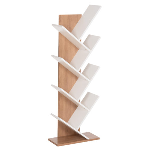 ΒΙΒΛΙΟΘΗΚΗ LIANA HM9028.14 ΜΕΛΑΜΙΝΗ SONAMA/ΛΕΥΚΟ 46x22x128,5Yεκ. (x1)