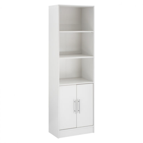 ΒΙΒΛΙΟΘΗΚΗ ΜΕΛΑΜΙΝΗΣ ENSLEY HM2027.05 ΣΕ ΛΕΥΚΗ ΑΠΟΧΡΩΣΗ 60x30x180 εκ. (x1)