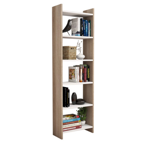 ΒΙΒΛΙΟΘΗΚΗ CLASSIKER HM9226.12 ΜΕΛΑΜΙΝΗΣ SONΟMA-ΛΕΥΚΟ 48,5x22x160Υεκ. (x1)