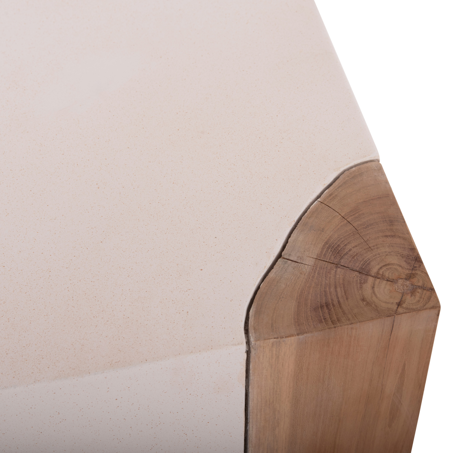 ΒΟΗΘΗΤΙΚΟ ΤΡΑΠΕΖΙ LEIA-ΣΚΑΜΠΟ HM18163.02 FIBER CEMENT ΛΕΥΚΟ-ΞΥΛΟ TEAK 32.5x32.5x46Υεκ. (x1) - Image 7