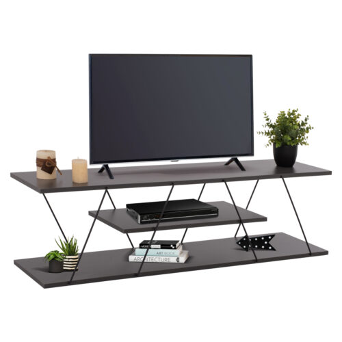 ΕΠΙΠΛΟ ΤΗΛΕΟΡΑΣΗΣ TARS HM8922.20 ΜΕΛΑΜΙΝΗ ΓΚΡΙ 120x32x33Yεκ. (x1)