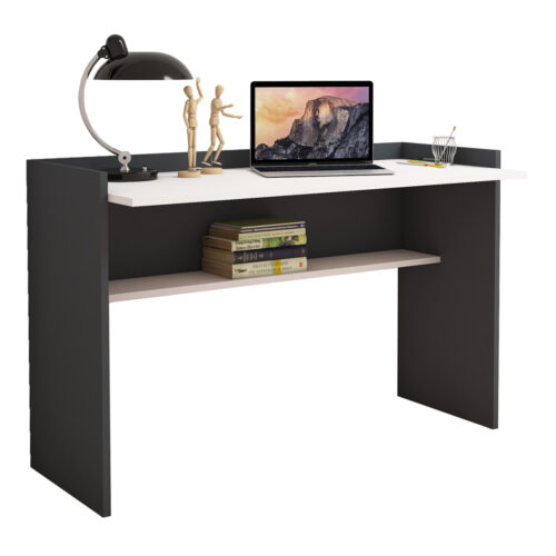 ΓΡΑΦΕΙΟ ΜΕΛΑΜΙΝΗΣ ΓΚΡΙ ΛΕΥΚΟ CLASSIKER HM9227.13 118x58x80Υεκ. (x1)