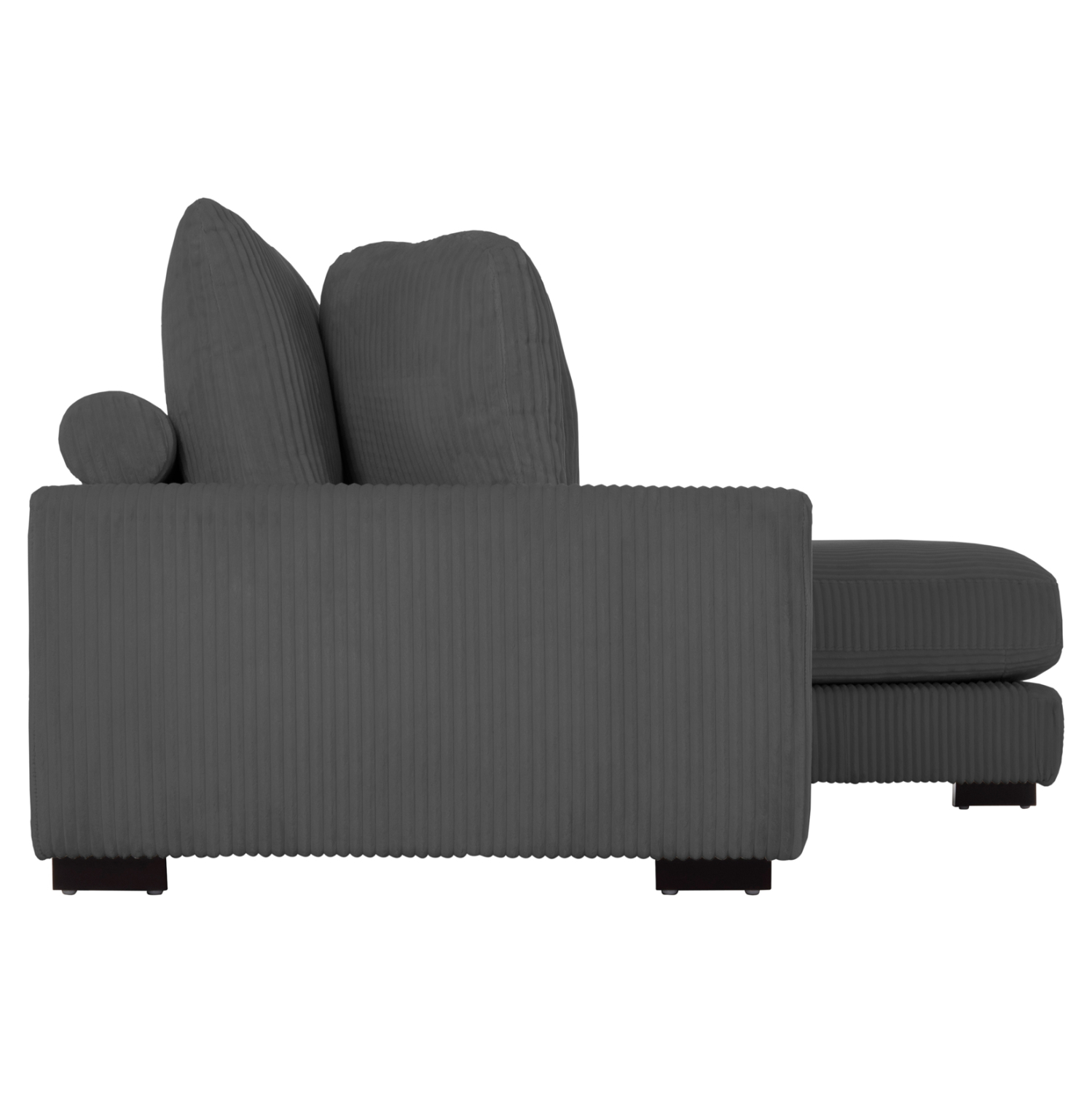 ΚΑΝΑΠΕΣ ΔΕΞΙΑ ΓΩΝΙΑ CRANFIELD HM3287.01R ΓΚΡΙ ΡΙΓΕ ΥΦΑΣΜΑ 315x167(γωνία)x67Υεκ. (x1) - Image 4