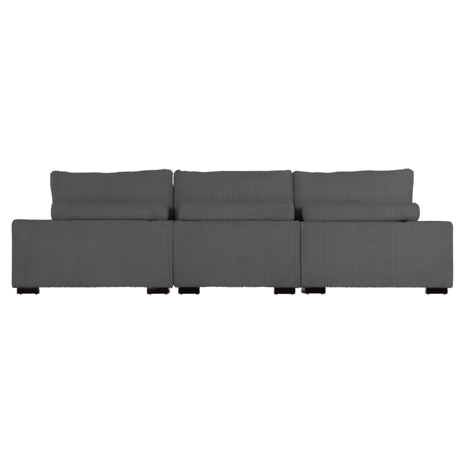 ΚΑΝΑΠΕΣ ΔΕΞΙΑ ΓΩΝΙΑ CRANFIELD HM3287.01R ΓΚΡΙ ΡΙΓΕ ΥΦΑΣΜΑ 315x167(γωνία)x67Υεκ. (x1) - Image 5