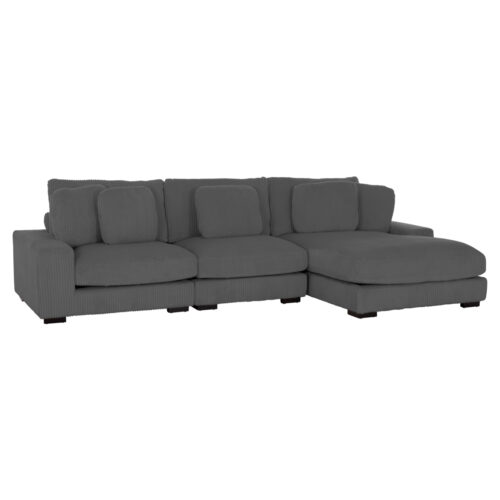 ΚΑΝΑΠΕΣ ΔΕΞΙΑ ΓΩΝΙΑ CRANFIELD HM3287.01R ΓΚΡΙ ΡΙΓΕ ΥΦΑΣΜΑ 315x167(γωνία)x67Υεκ. (x1)