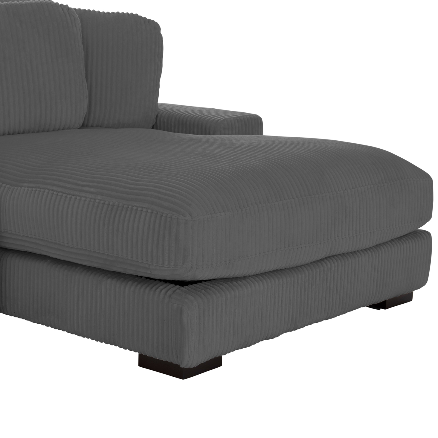 ΚΑΝΑΠΕΣ ΔΕΞΙΑ ΓΩΝΙΑ CRANFIELD HM3287.01R ΓΚΡΙ ΡΙΓΕ ΥΦΑΣΜΑ 315x167(γωνία)x67Υεκ. (x1) - Image 7