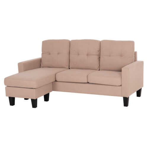 ΚΑΝΑΠΕΣ ΓΩΝΙΑ ΑΝΑΣΤΡΕΨΙΜΗ MEGGY HM3297.13 ΜΠΕΖ ΥΦΑΣΜΑ 184.5x75-129x86Yεκ. (x1)