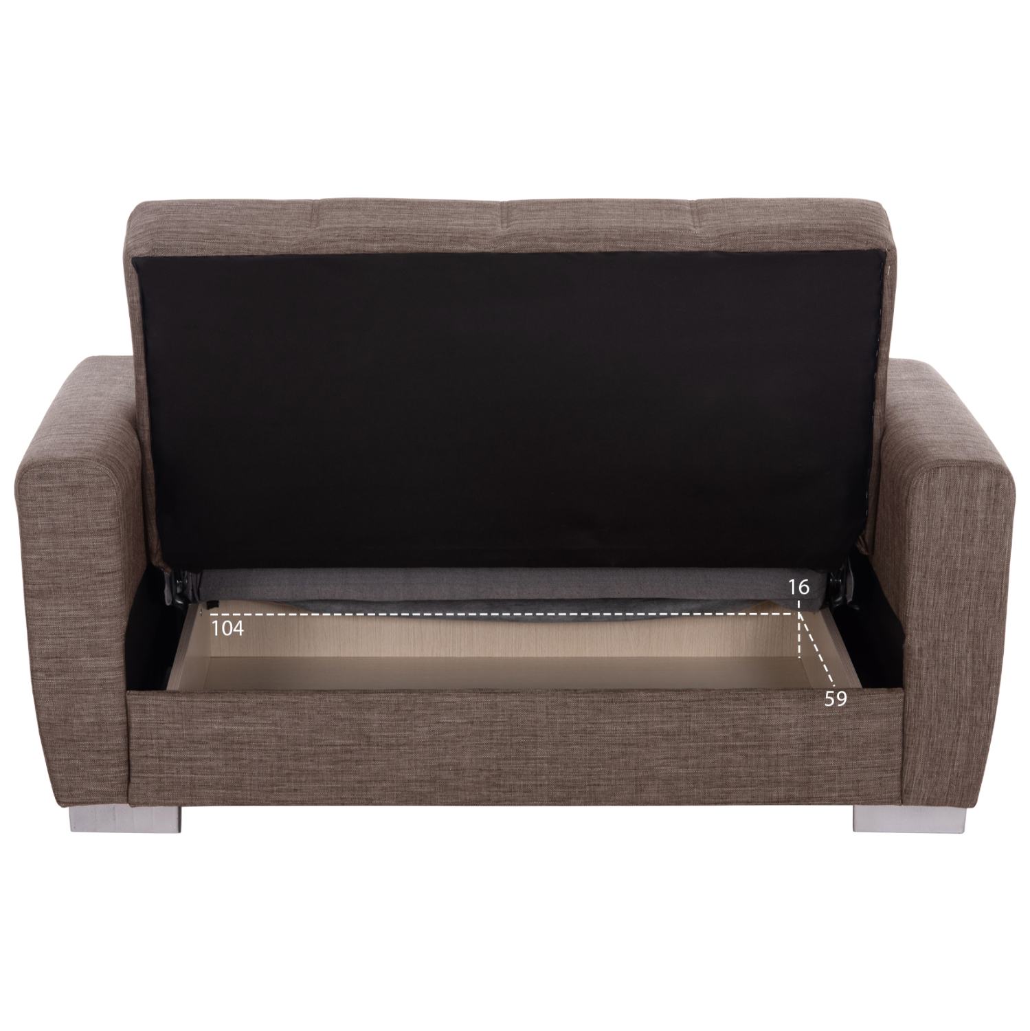 ΚΑΝΑΠΕΣ ΚΡΕΒΑΤΙ POLYA ΔΙΘΕΣΙΟΣ ΚΑΦΕ HM3241.02 153x87x77 εκ. (x1) - Image 5