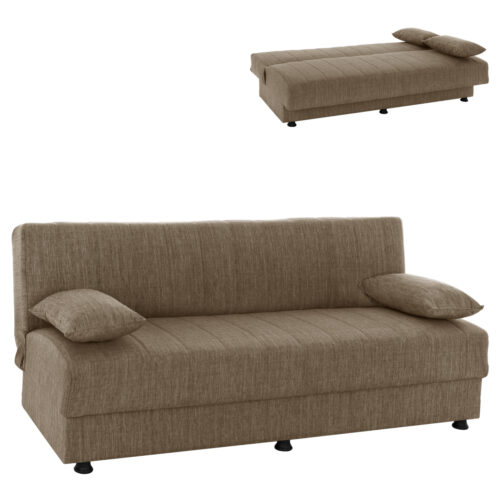 ΚΑΝΑΠΕΣ ΚΡΕΒΑΤΙ ANDRI ΤΡΙΘΕΣΙΟΣ ΚΑΦΕ HM3239.02 180x72x77Υ εκ. (x1)